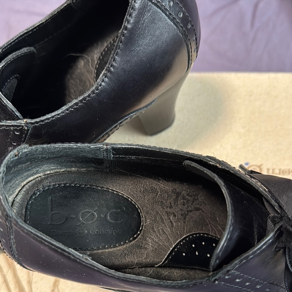 boc Zandi Elegant Black Lace-Up Heels - Picture 3 of 5